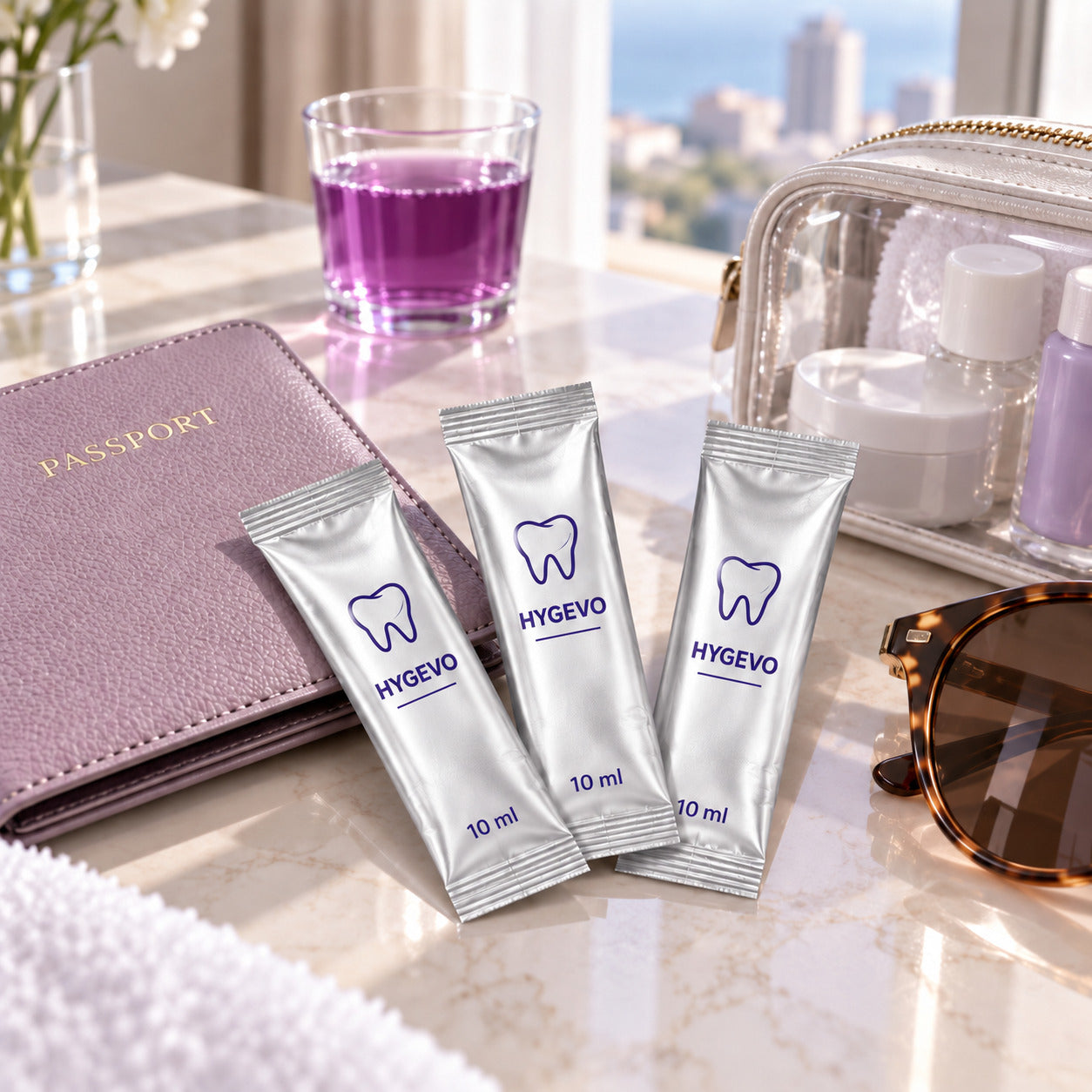 HYGEVO Portable Purple Mouthwash view 2